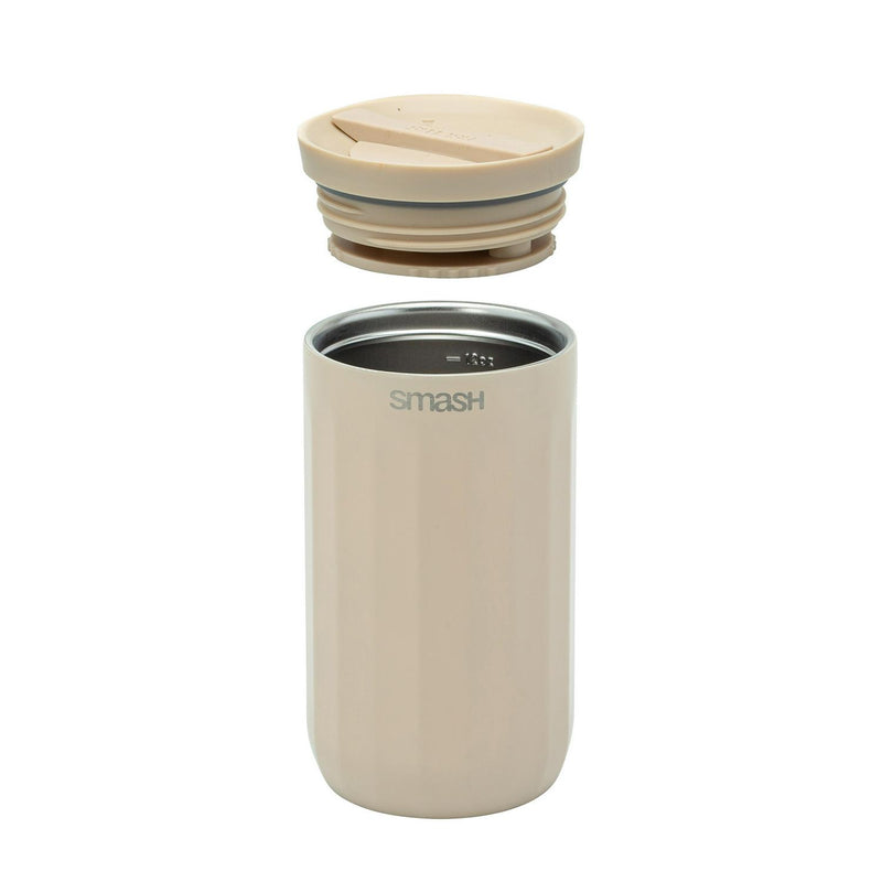 Smash Linear Beige travel coffee cup (British brand)
