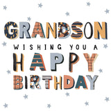 Camden Graphics Grandson birthday card 18.6cm - British product