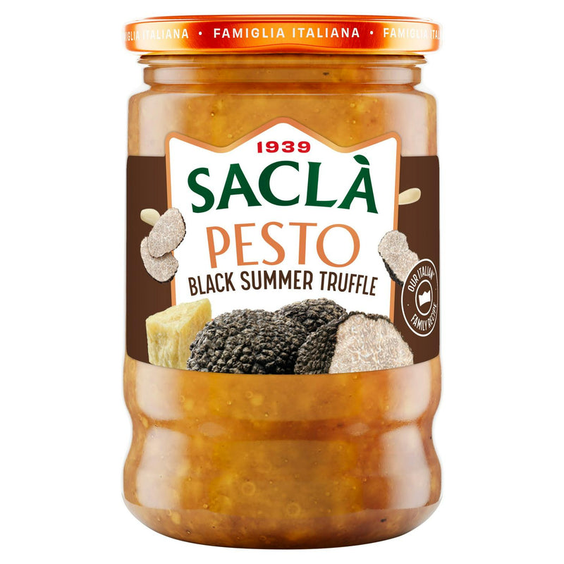 Sacla Black Summer Truffle Pesto 190g (British brand)