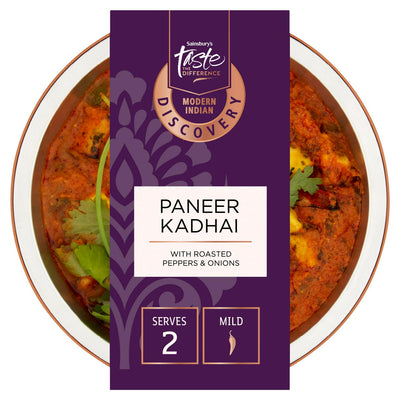 Gegrillter marinierter Paneer Kadhai mit Tomaten- und Paprikasauce 400g