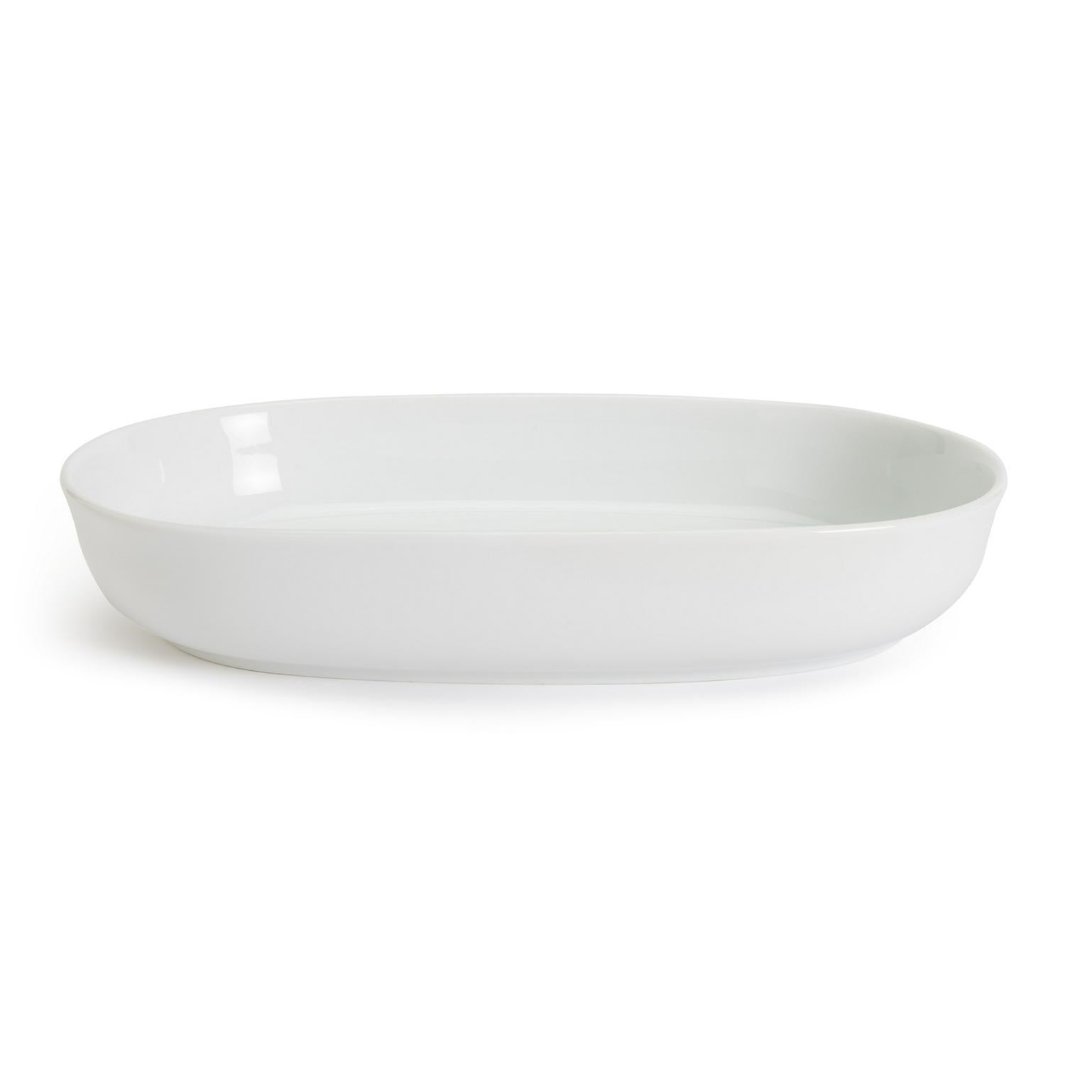 Habitat Riko Oval Serving Bowl White Porcelain, UK version