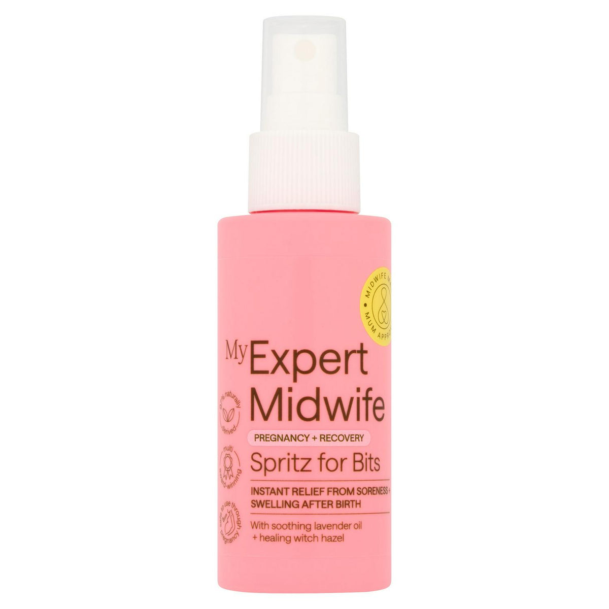 My Expert Midwife perineal relief spritz instant relief 100ml, imported from the UK