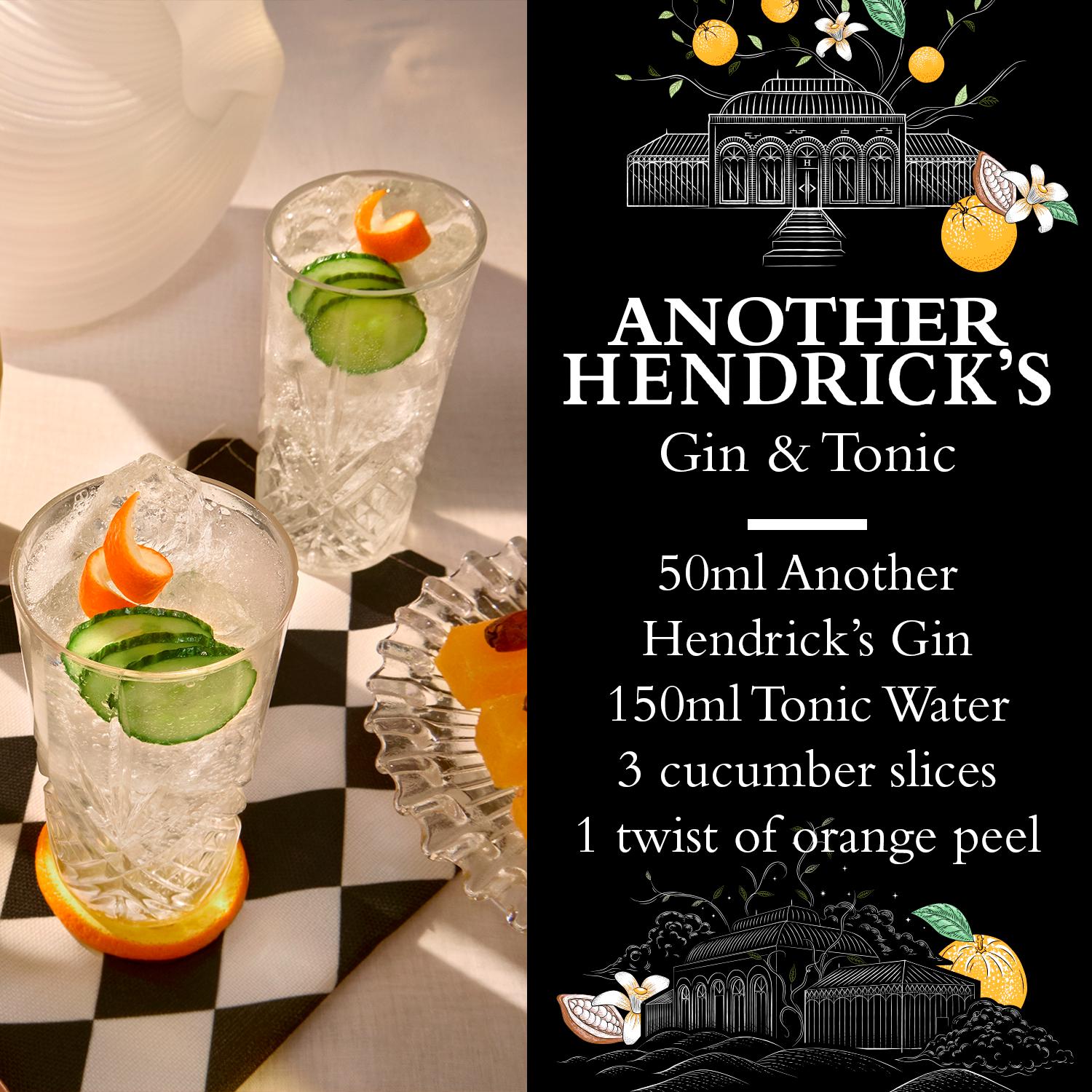 Hendrick's Another Gin 70cl, Scottish gin with orange blossom - British product