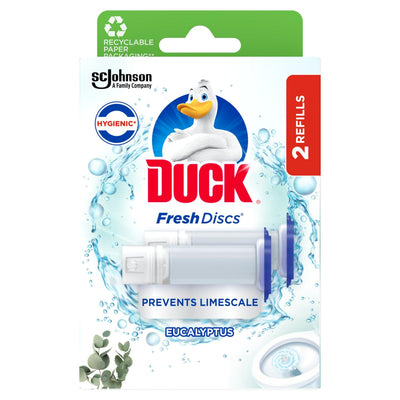 Sainsburys Eucalyptus Scented Toilet Cleaner Discs Twin Refill 36ml- Buy online at McGrocer