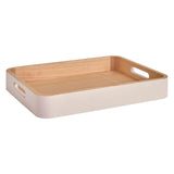 Habitat beech wood tray with pink edge, 6 x 40 x 30 cm, UK version