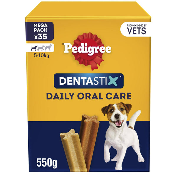 Pedigree Dentastix Daily Adult Small Dog Treats Dental Sticks x35 550g