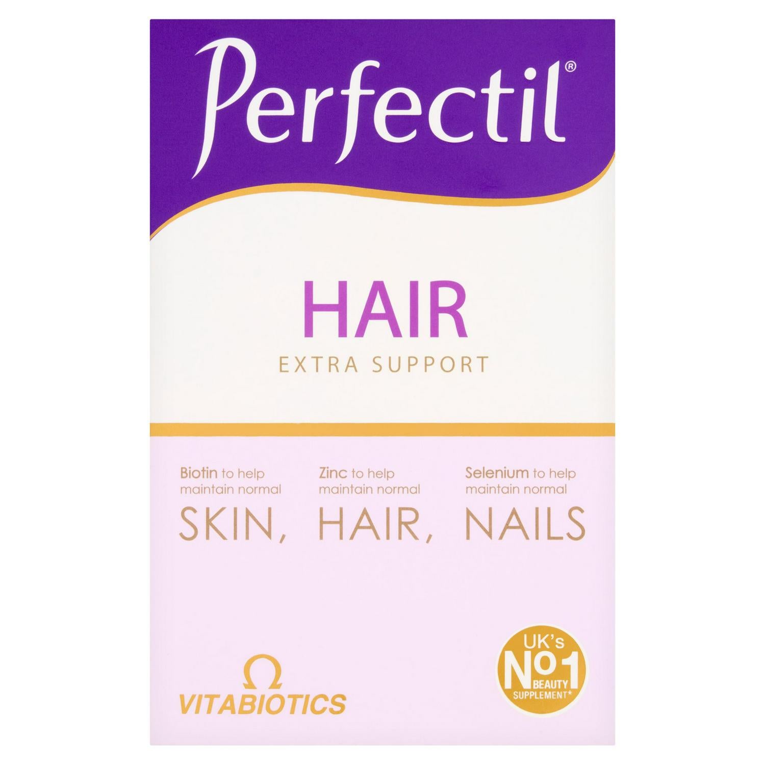Vitabiotics Perfectil Plus Hair Support Tablets 60 (British brand)