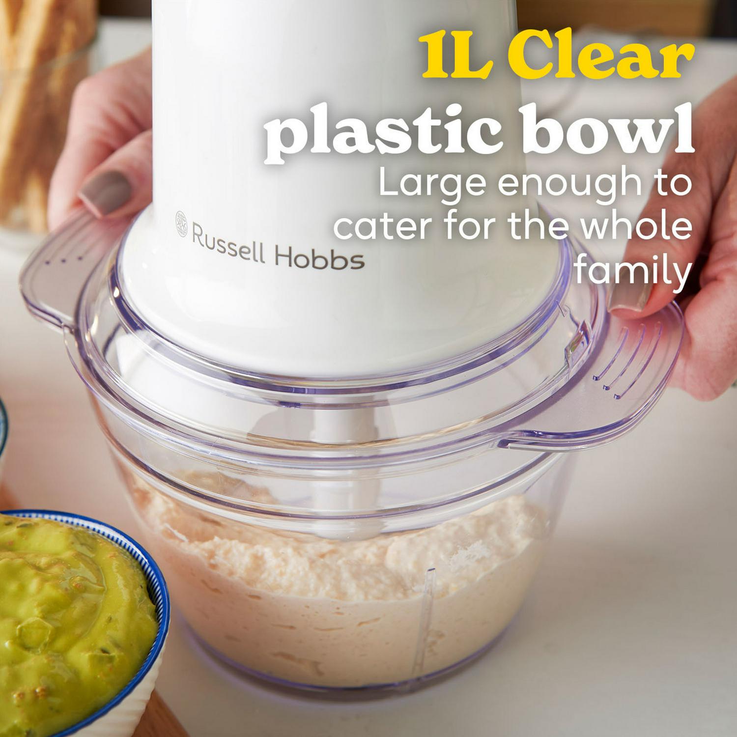 Russell Hobbs Go Create White Mini Chopper 500ml, imported from the UK