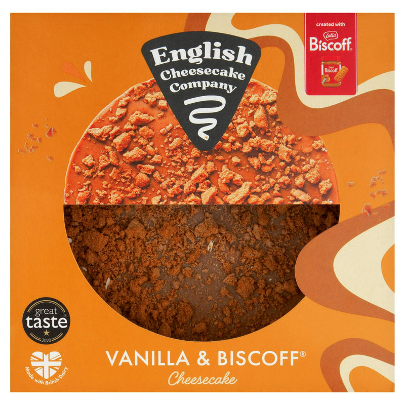 English Cheesecake Company Cheesecake Vanilla Biscoff 484g - British product