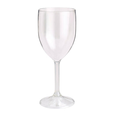 Sainsburys Reusable Clear Plastic Wine Glass with 300ml Capacity- Buy online at McGrocer
