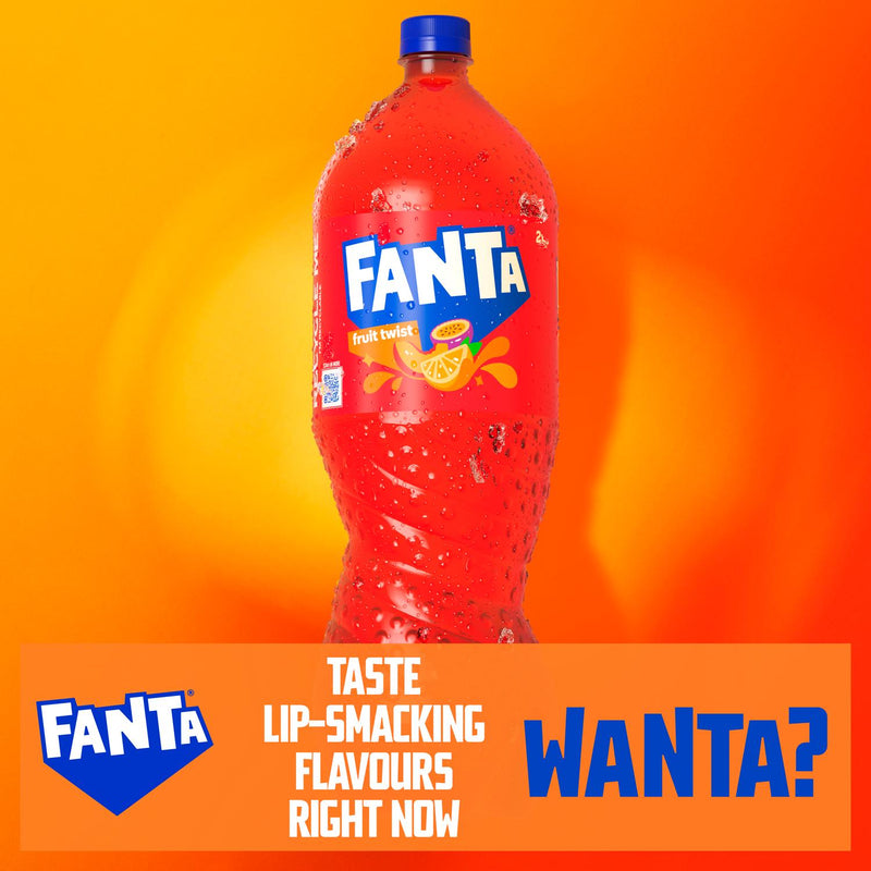 Fanta Fruit Twist Sparkling Mixed Fruit Drink 2L - British product