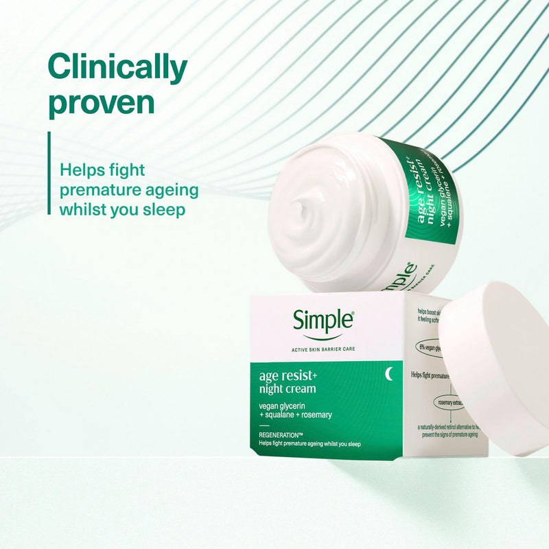 Simple Age Resist+ Night Cream 50ml (British brand)