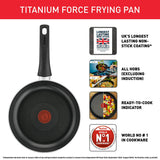 Tefal Titanium Force aluminium non-stick frying pan 24cm (British brand)