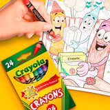Crayola Assorted Wax Crayons 24 Pack - British product