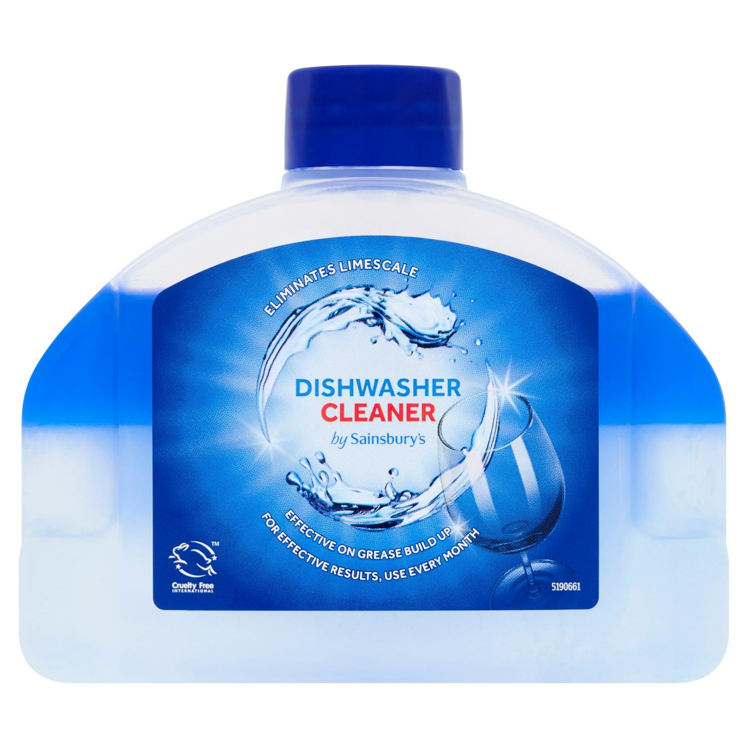 Sainsbury's Dishwasher Cleaner 250ml bottle for kitchen use (British brand)