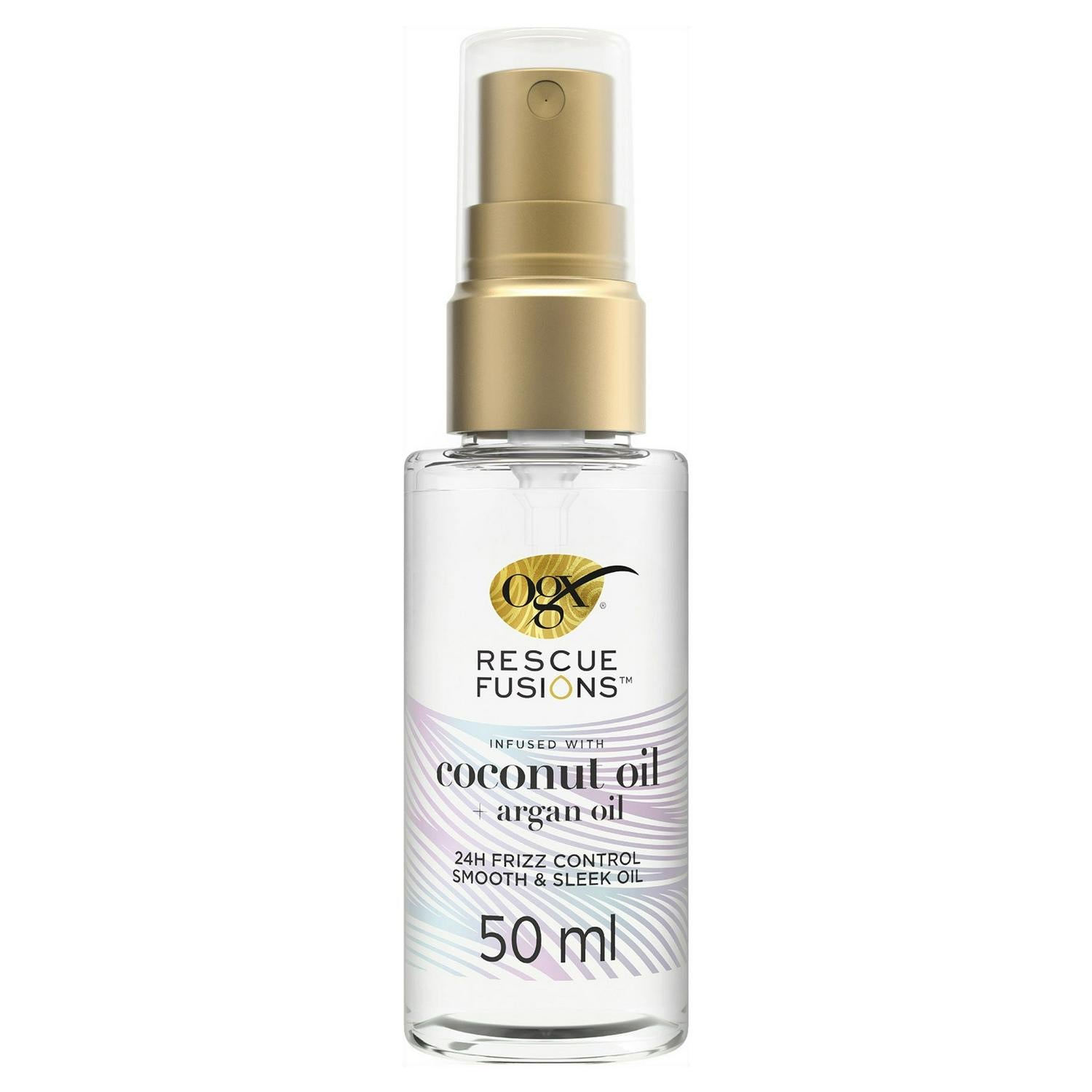 Ogx Rescue Fusions Smooth & Sleek Hair Oil 50ml, imported from the UK
