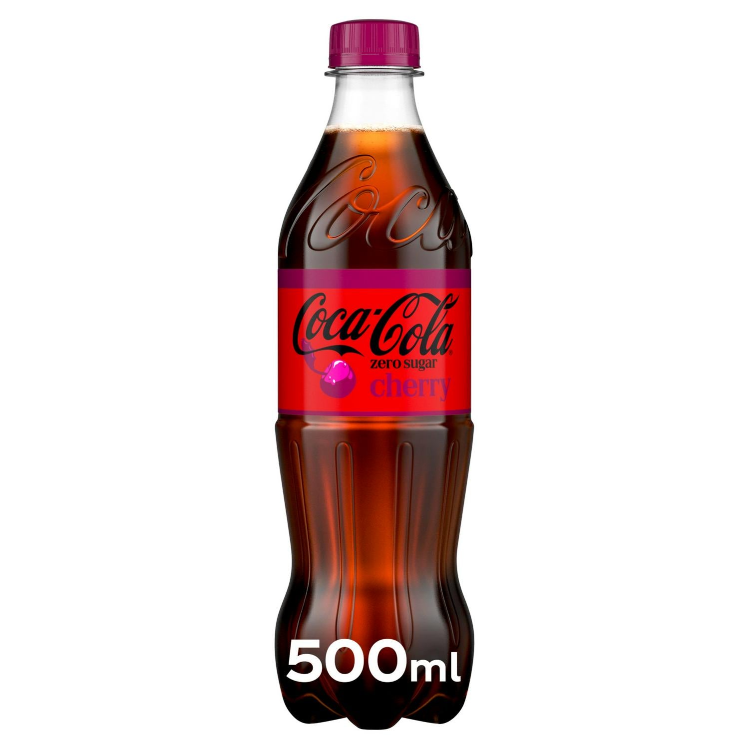 Coca-Cola Zero Sugar Cherry Flavour Cola 500ml - British product