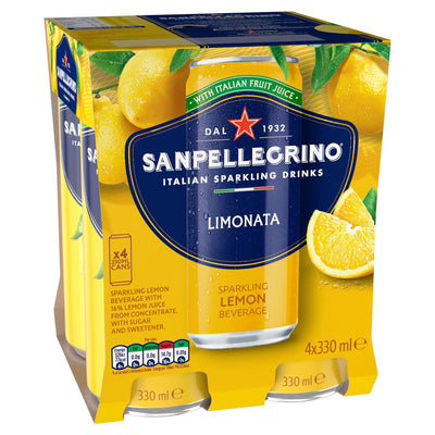 San Pellegrino Italiensk Sparkling Lemonade 4 x 330ml