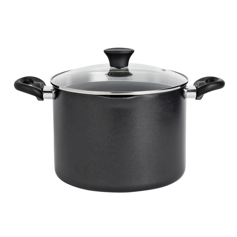 Habitat 24cm aluminum stock pot with tempered glass lid, UK version