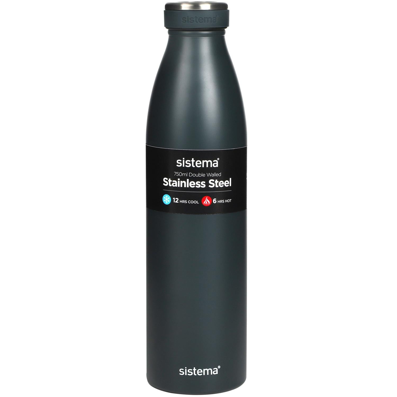 Sistema Hydrate stainless steel bottle multicolour 750ml (British brand)