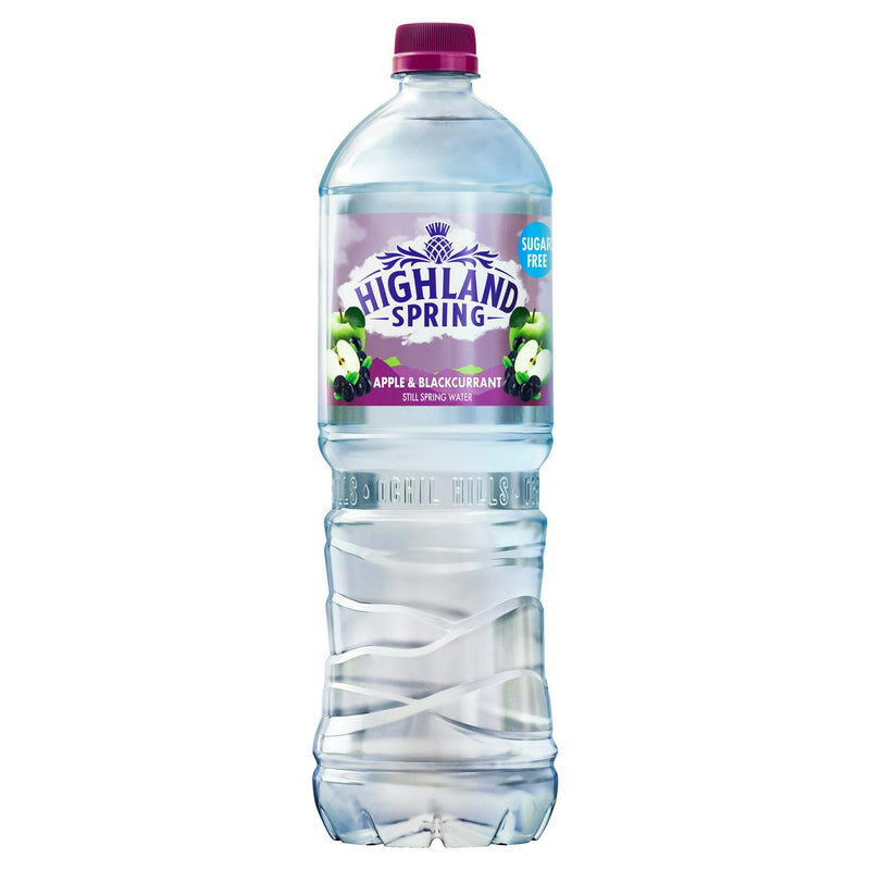 Highland Spring apple and blackcurrant flavoured water 1.25L, imported from the UK