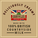 Country Life unsalted butter block 200g - British product