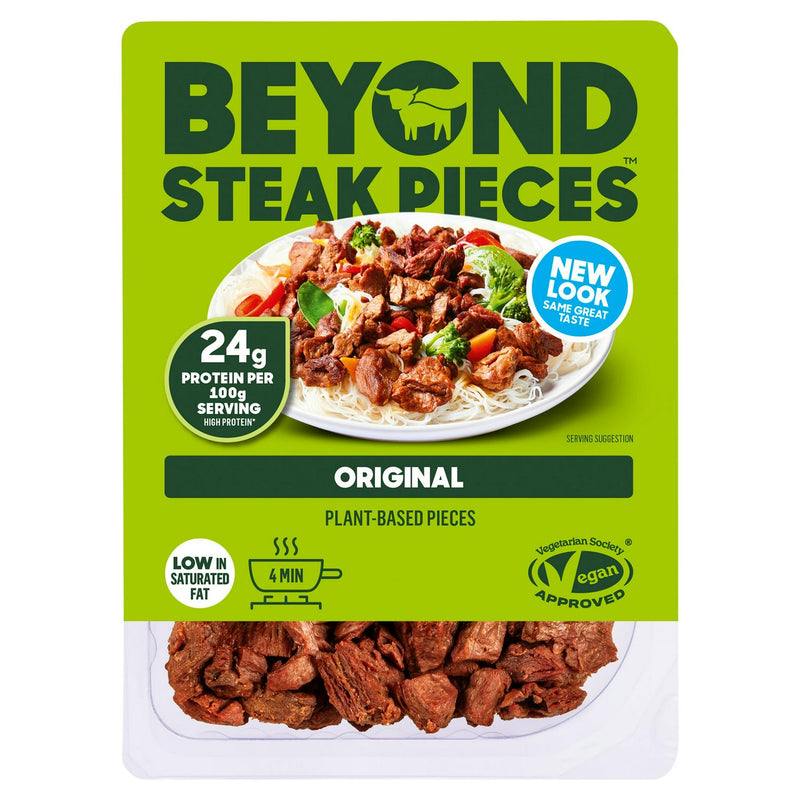 Beyond Meat steak pieces 160g plant based meat alternative - British product
