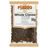 Fudco premium whole cloves 50g sachet packaging - British product
