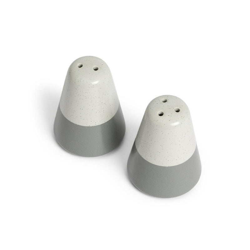Habitat grey speckle salt pepper shakers, imported from the UK