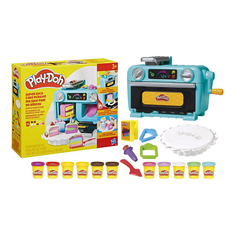 Play-Doh Super Slice Cake Playset 11 Tubs, imported from the UK