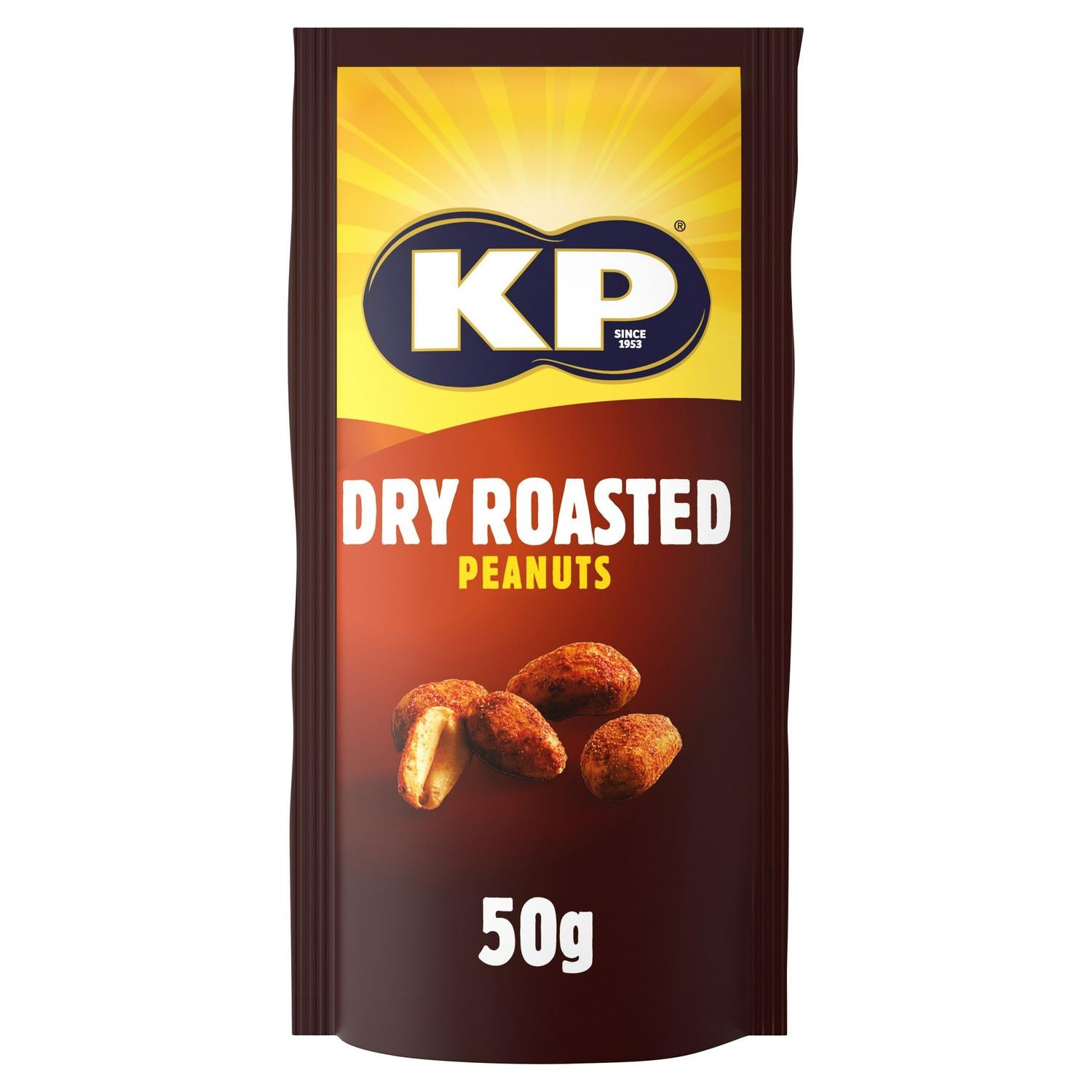 KP Dry Roasted Peanuts 50g Savoury Snack, UK version