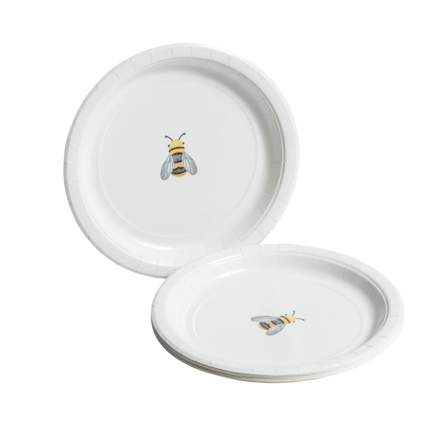 Sainsbury's Bee Design Paper Plates 10-pack (British brand)