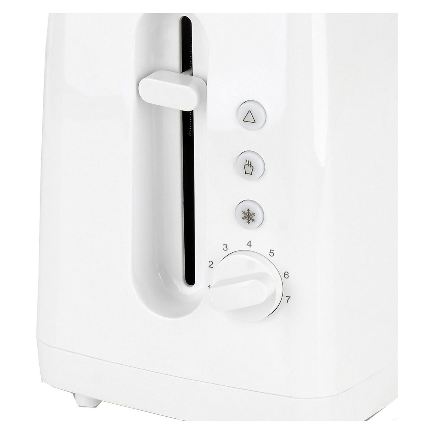 Cookworks New Basic 2 slice toaster white - British product