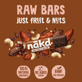 Nakd Cocoa Delight fruit and nut bars 4x35g, imported from the UK
