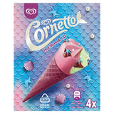 Cornetto Mermaid Raspberry Vanilla ice cream cones 4x90ml - British product
