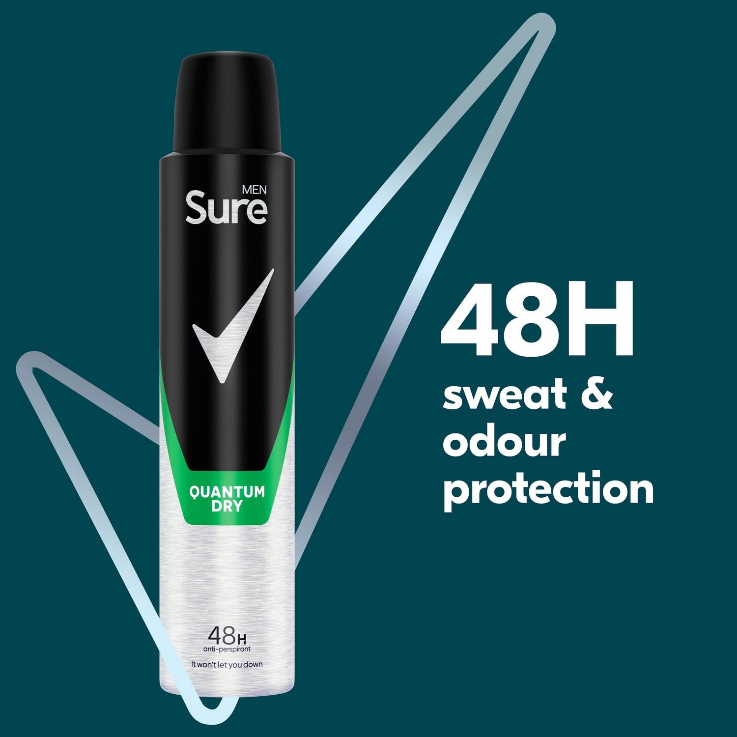 Sure Men Quantum Dry 48h Antiperspirant Deodorant 200ml