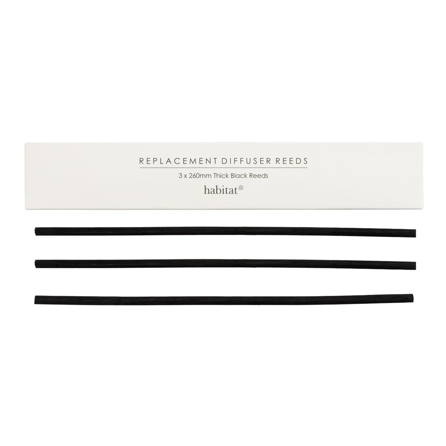 Habitat black reed diffuser sticks 260mm, UK version