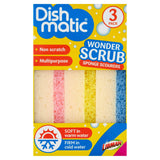Dishmatic Wonder Scrub sponge scourers pack of 3 - British product