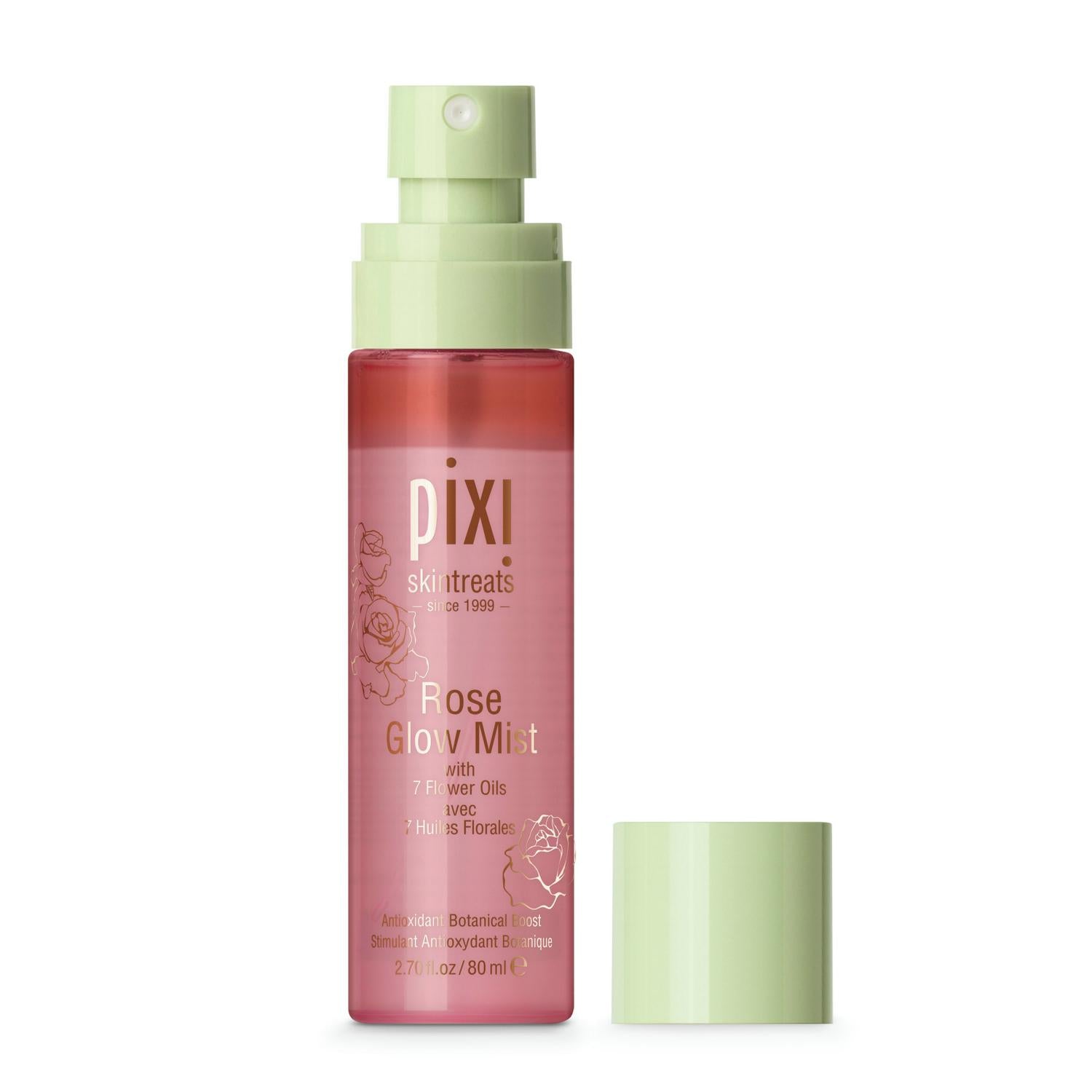 Pixi Rose Glow facial mist 80ml bottle (British brand)