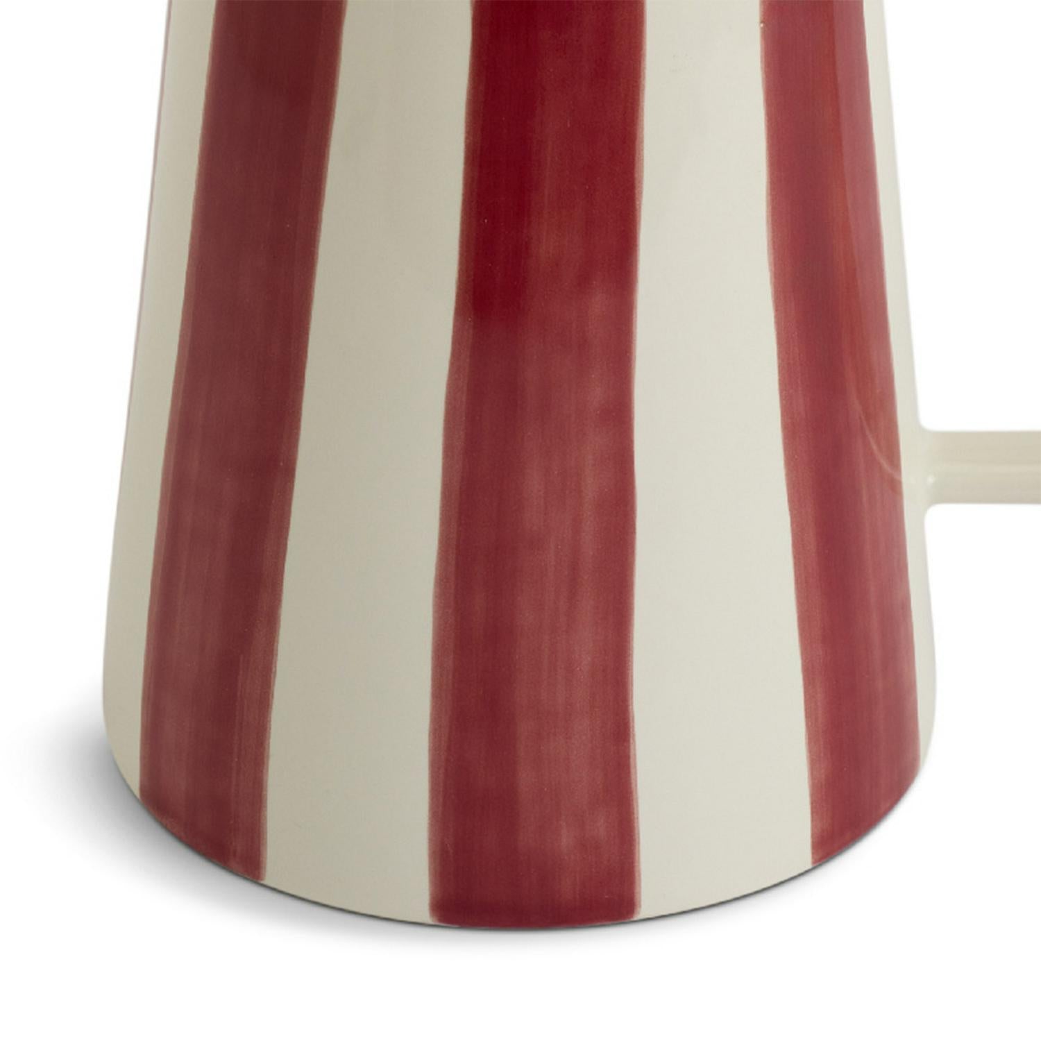 Habitat x Sanderson & National Trust handpainted large stripe berry jug 1350ml, UK version