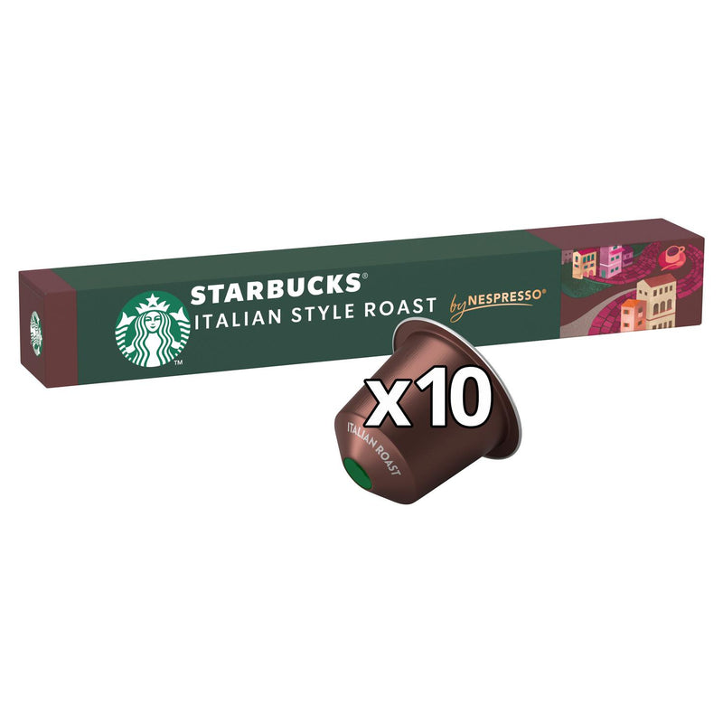Starbucks Italian Style Dark Roast Capsules 10 Count 56g (British brand)