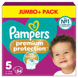 Pampers Premium Protection Jumbo+ Pack Nappies Size 5, 11kg-16kg x54