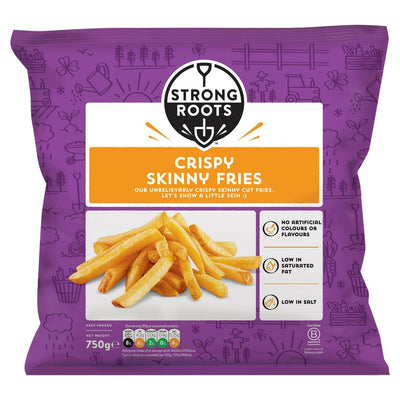 Strong Roots Sprø Skinny Fries Frosne Grønnsaker 750g