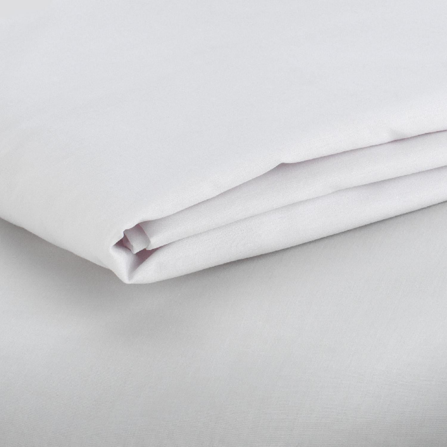 Sainsbury's Home plain fitted sheet white (British brand)