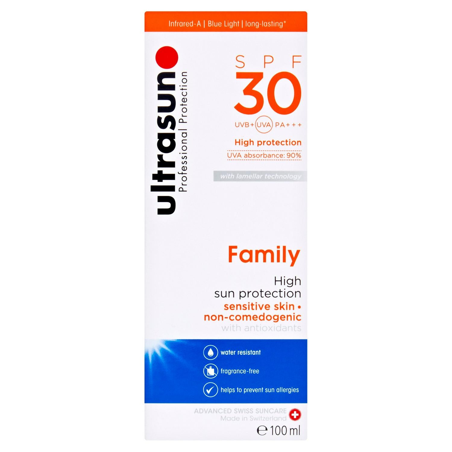 Ultrasun Sun Protection Gel SPF 30 100ml (British brand)