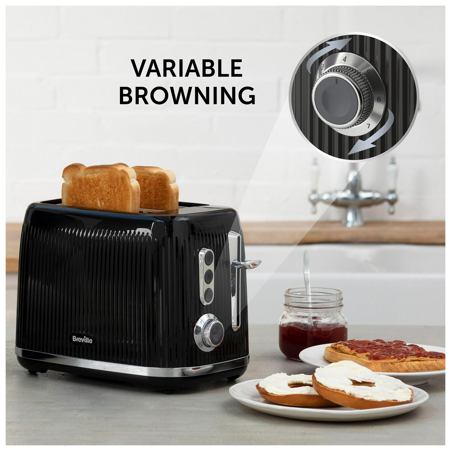 Breville Bold 2 Slice Toaster Black - British product