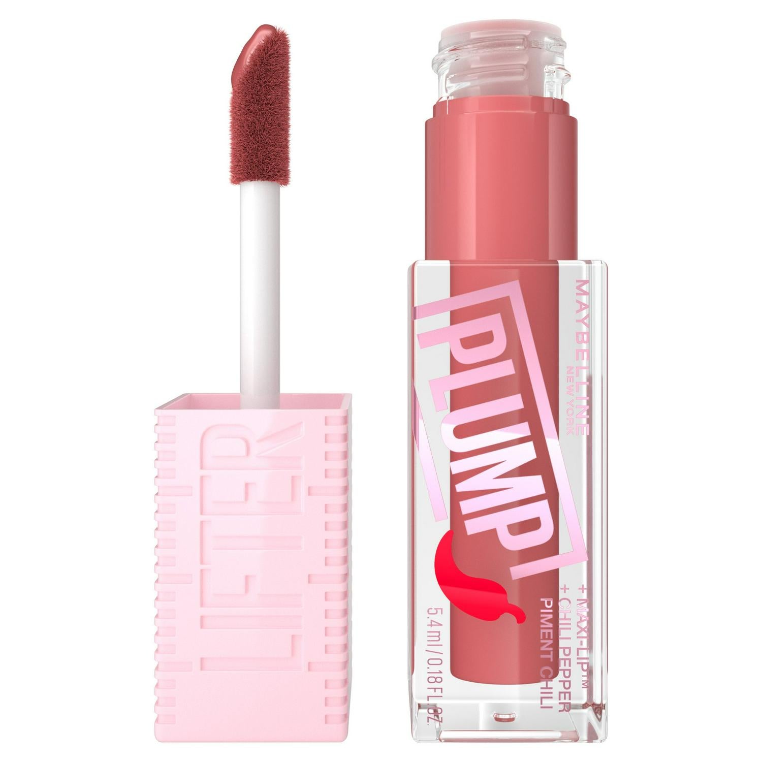 Maybelline Lifter Plump Peach Fever lip gloss, imported from the UK