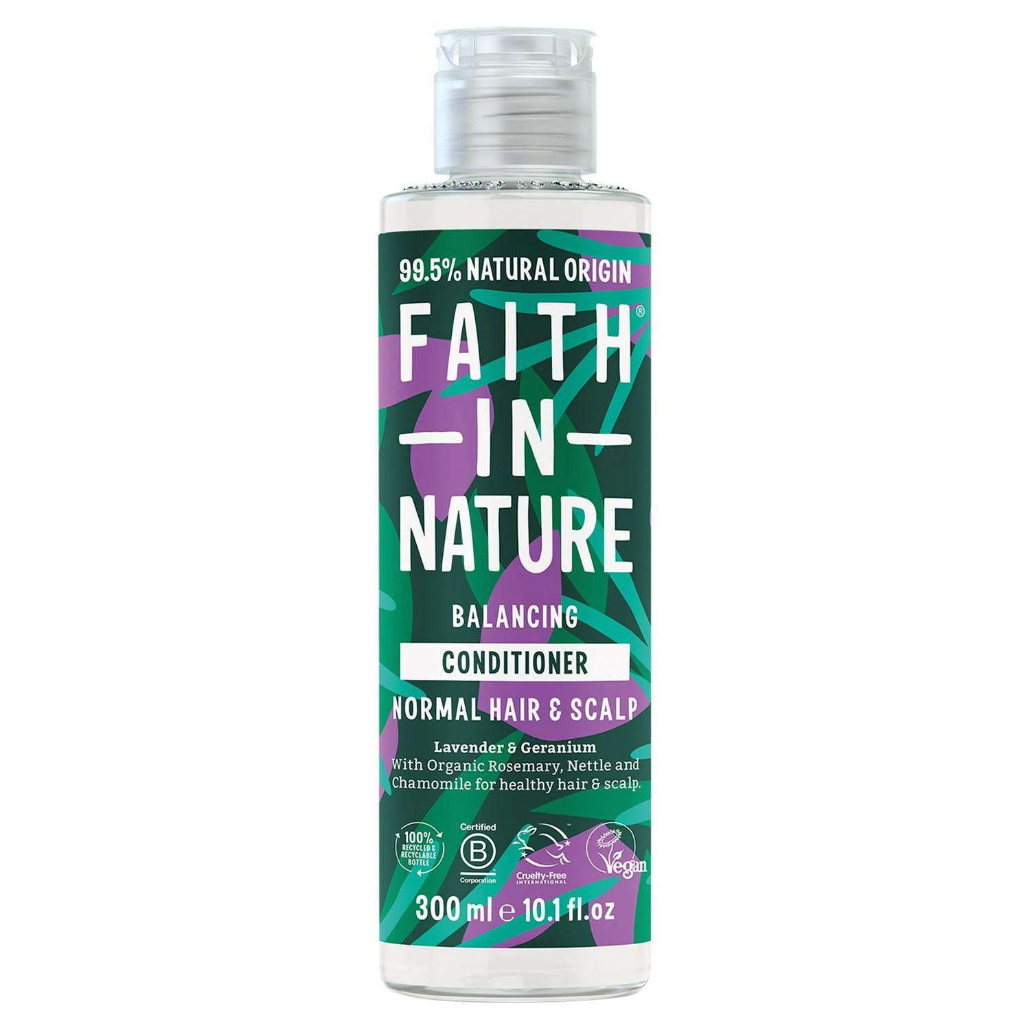 Vegan Lavender & Geranium Hair Conditioner with Organic Herbs 300ml