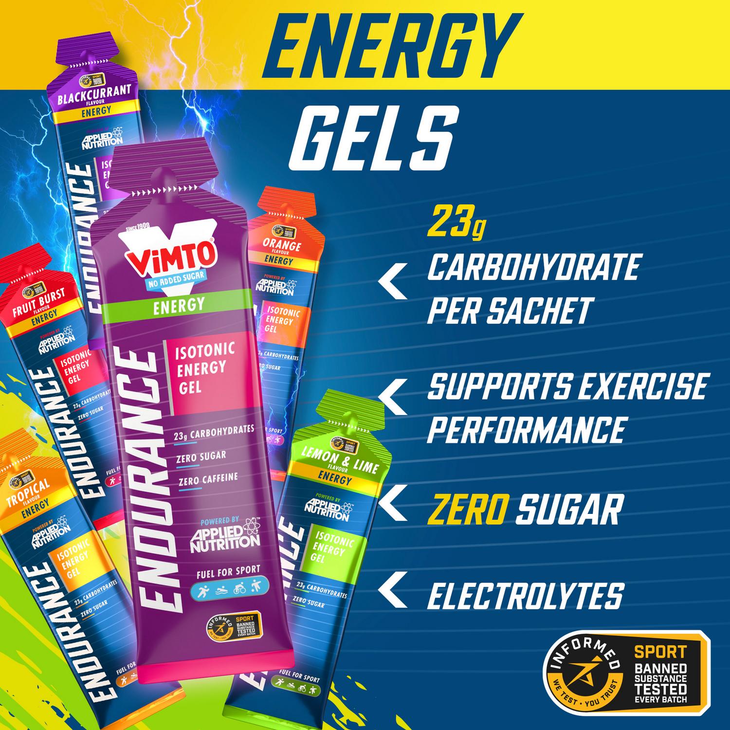 Applied Nutrition Energy Gel Vimto Flavour 60g - British product