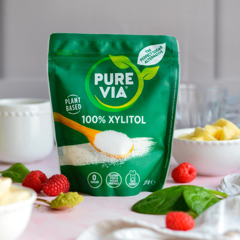 Pure Via Xylitol sweetener 225g, imported from the UK